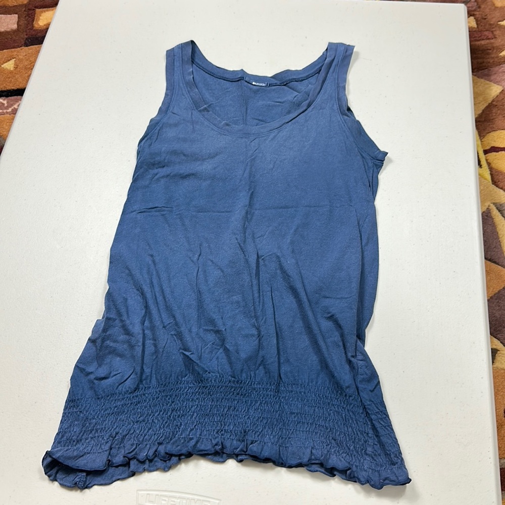 La made blue blouse
